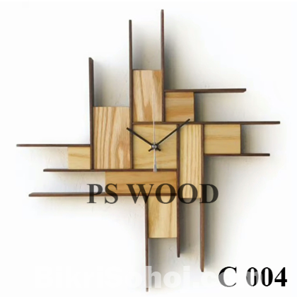 Wooden Wall Clock / কাঠের দেয়াল ঘড়ি